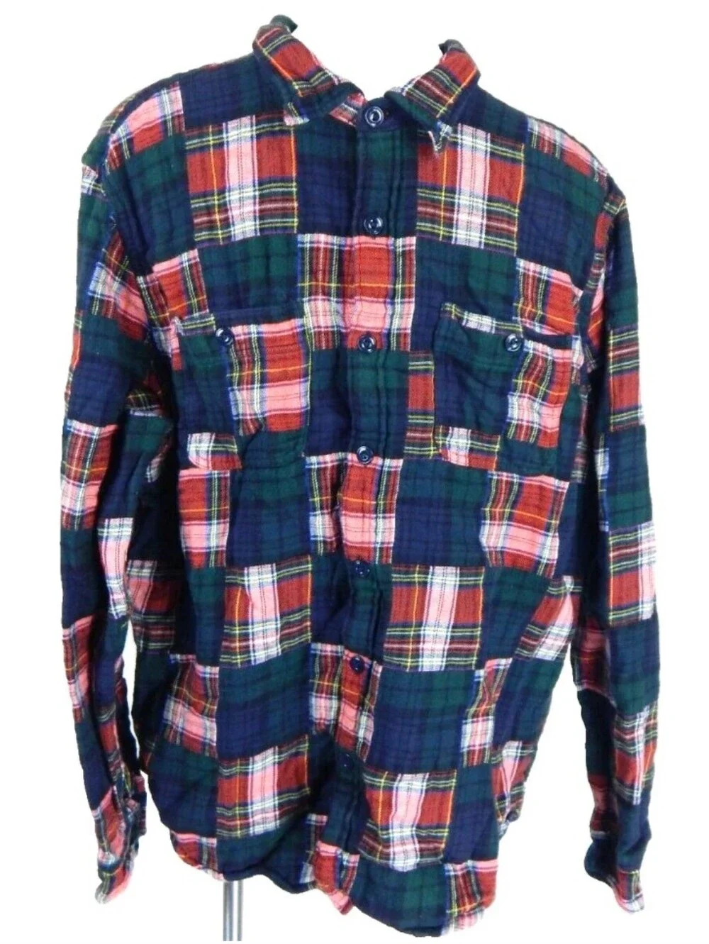 J. Crew Patchwork Midweight Flannel Workshirt